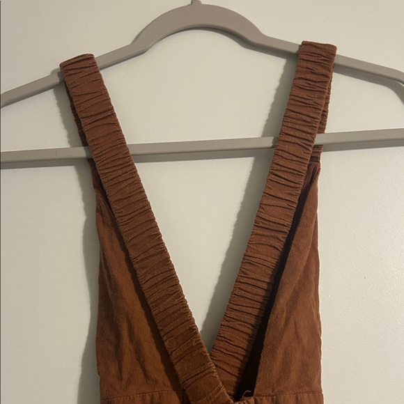 Abercrombie & Fitch Orange/Brown Backless Dress - Picture 6 of 9